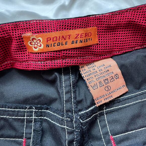 Y2K Point Zero Navy Blue Cargo Maxi Skirt - Picture 7 of 8